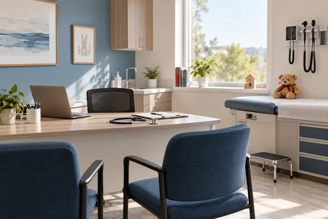 Modern primary-care consultation room